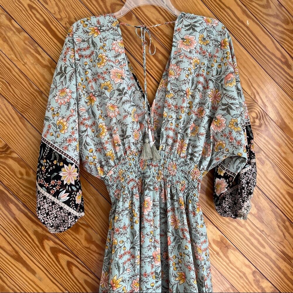 Love Stitch Amanda Volume Sleeve Maxi Dress - Picture 10 of 14